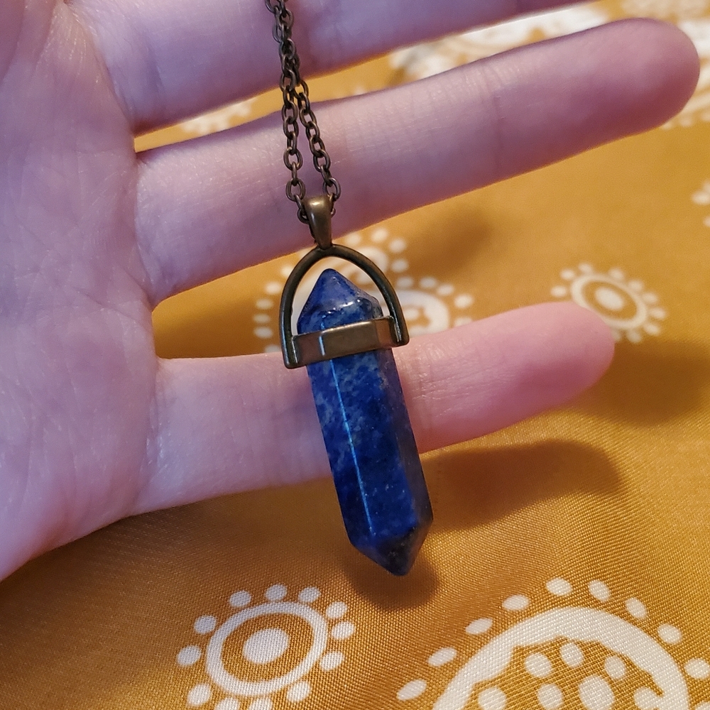 Lapis Crystal Necklace